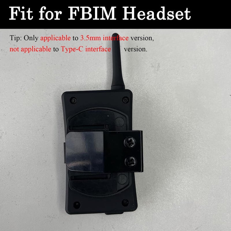 MIMIRACLE Belt Clip for FBIM V6 V4(3.5mm Version), Referee Headset Accessory Motorcycle Helmet Clips Bracket Clip Mount for Helmet Headset -2Pack - Image 4